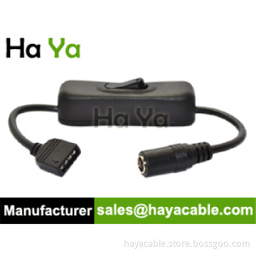 Power Connector Cord with Switch for LED Tape Light